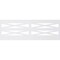 Ekena Millwork 32"H x 94 1/2"W Farmhouse Fence PVC Wainscot Paneling Kit WPK32X94FHF - alternate 3